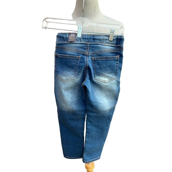 TRUE INDIGO NWT STRETCH KNIT DENIM GIRLS 5 POCKETS ALL SEASON PULL ON DRAWSTRING - Picture 8 of 13